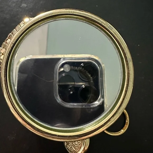 Rare Vintage Art Deco Whiting & Davis Gold Mesh Beggars Bag/Gate Top Coi… - Picture 5 of 14